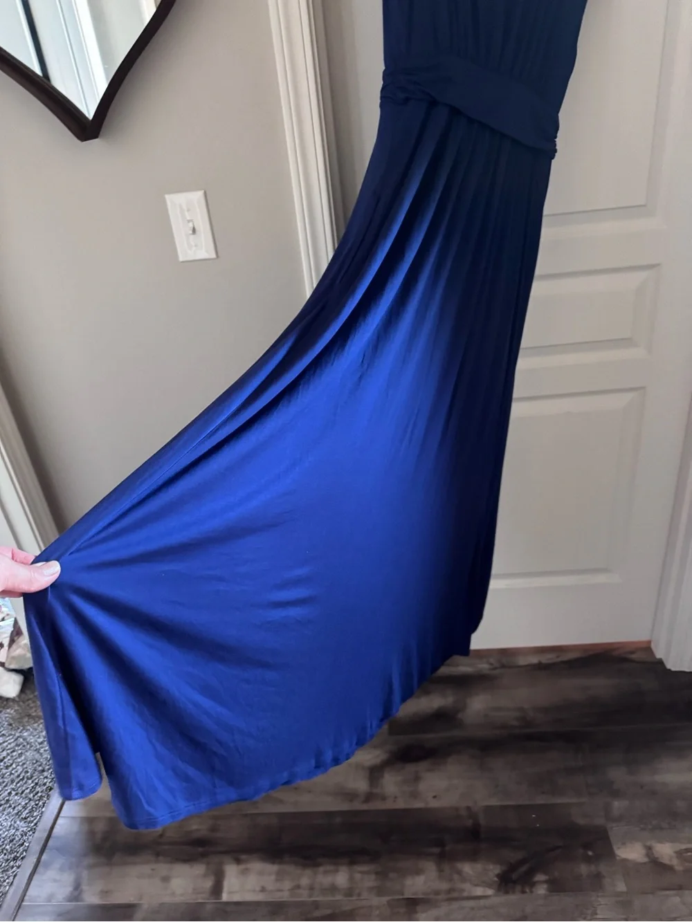 SOMA Medium Blue Midi Wrap-Style Dress. SZ Medium Excellent Condition - Picture 5 of 5
